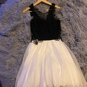 Black and White Formal Dress